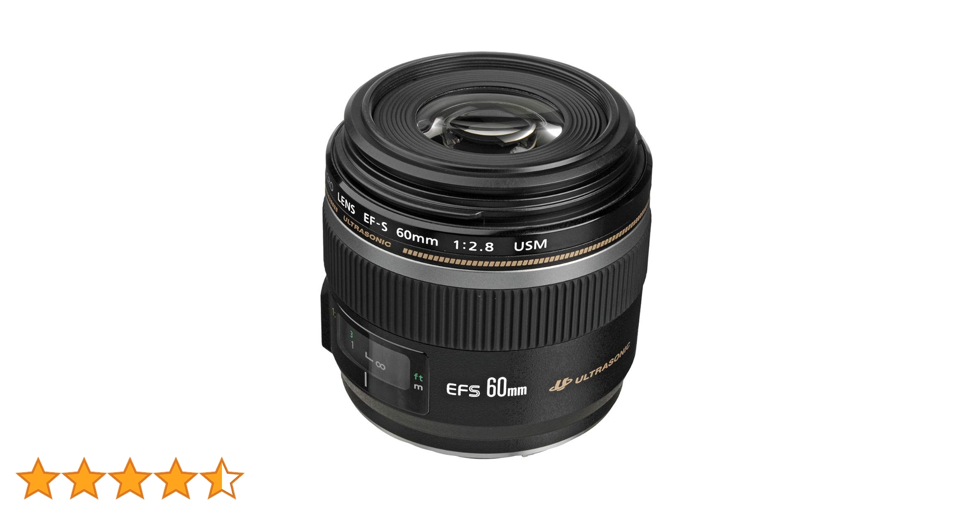 Canon EF-S 60mm f/2.8 Macro USM Fixed Lens for Canon SLR